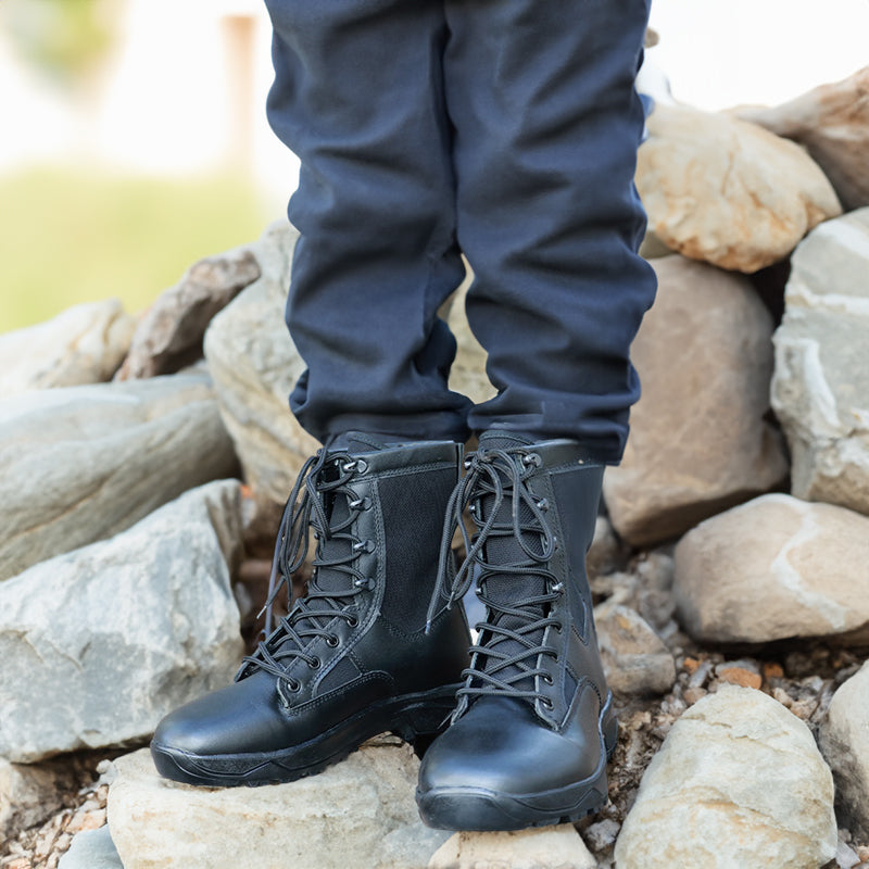 2.0 Genuine Leather Tactical Combat Boots Men