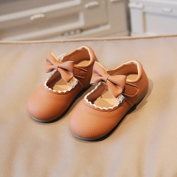 Butterfly Princess Dress Shoes with Non-Slip Rubber Sole