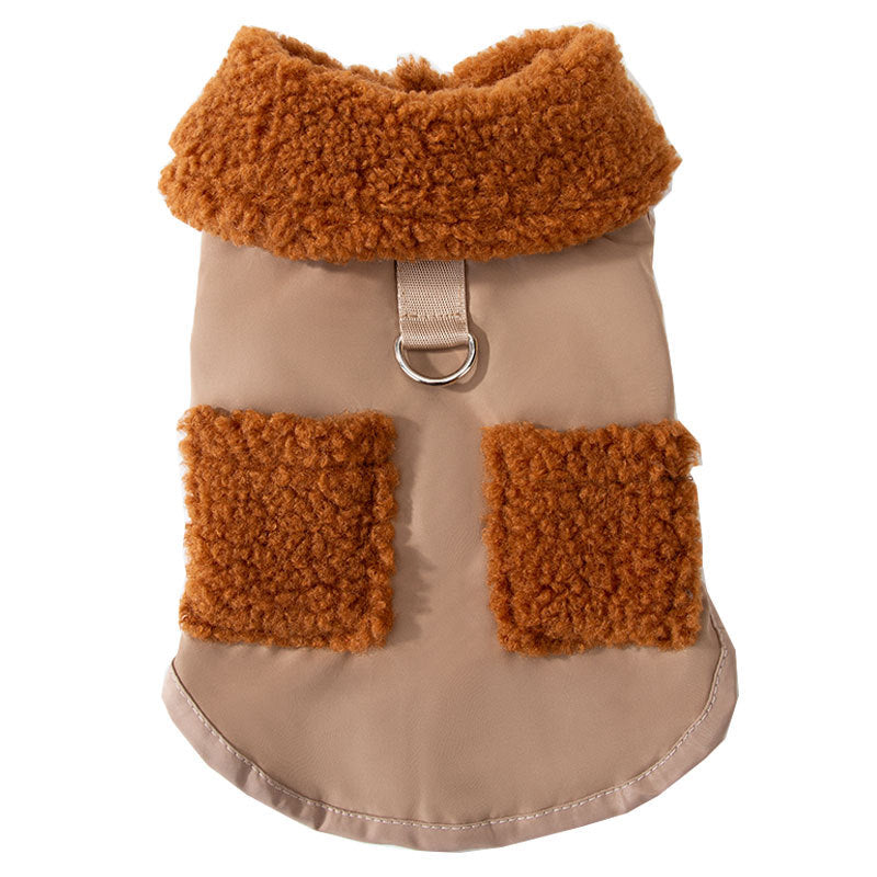 Korean Style Coffee Sweater Coat for Small Pets