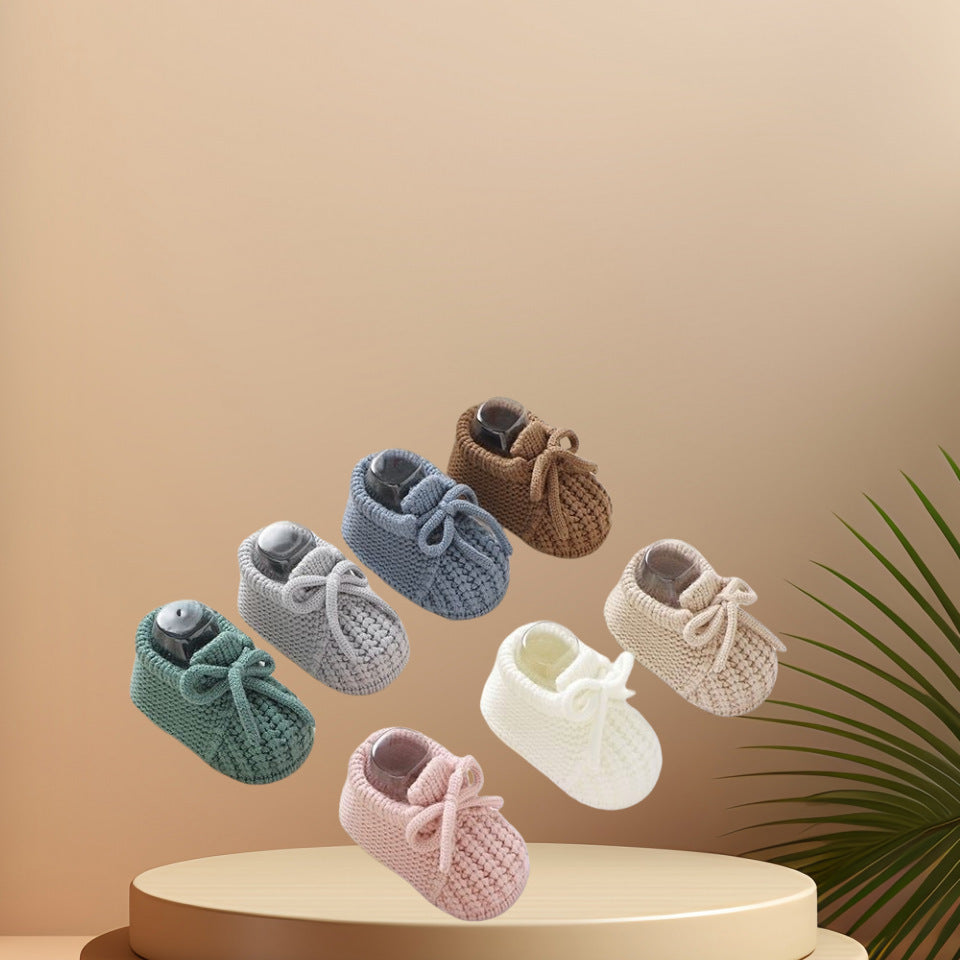 Handmade Baby Toddler Shoes with Soft Sock Design