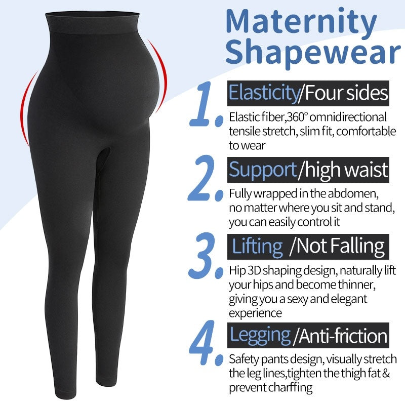 Women's High Waist Maternity Leggings Pregnancy Pants