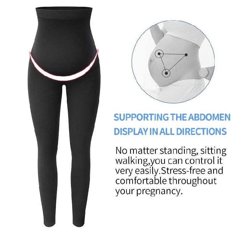 Women's High Waist Maternity Leggings Pregnancy Pants