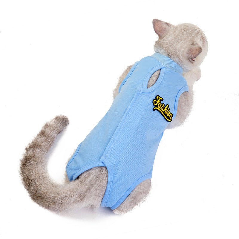 Thin Summer Cat Clothes Anti-Licking Pet Clothing