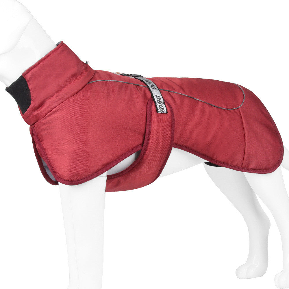 Reflective Thick Warm Dog Cloak Winter Pet Clothing
