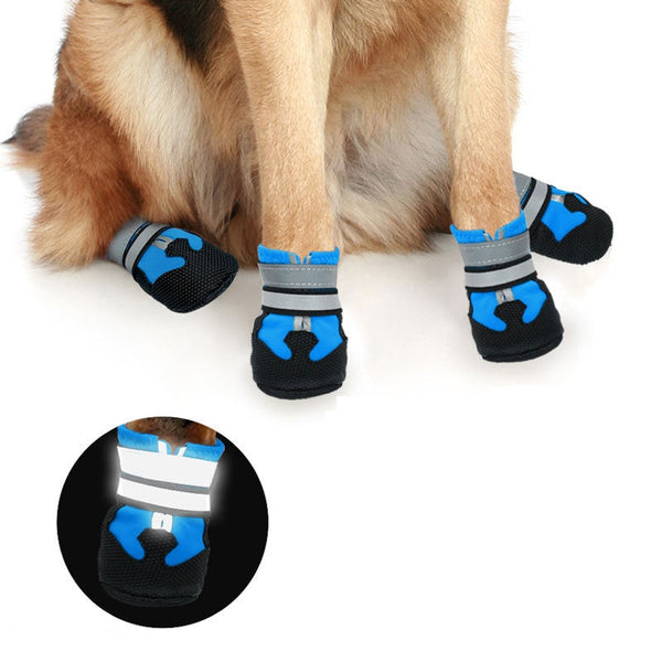 Water-Resistant Non-Slip Dog Boots for Large Dogs