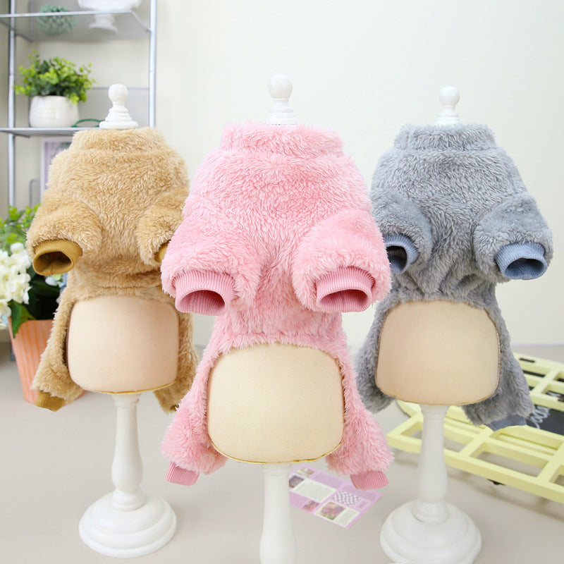 Tricolor Four-Leg Dog Sweater Winter Warm Clothing