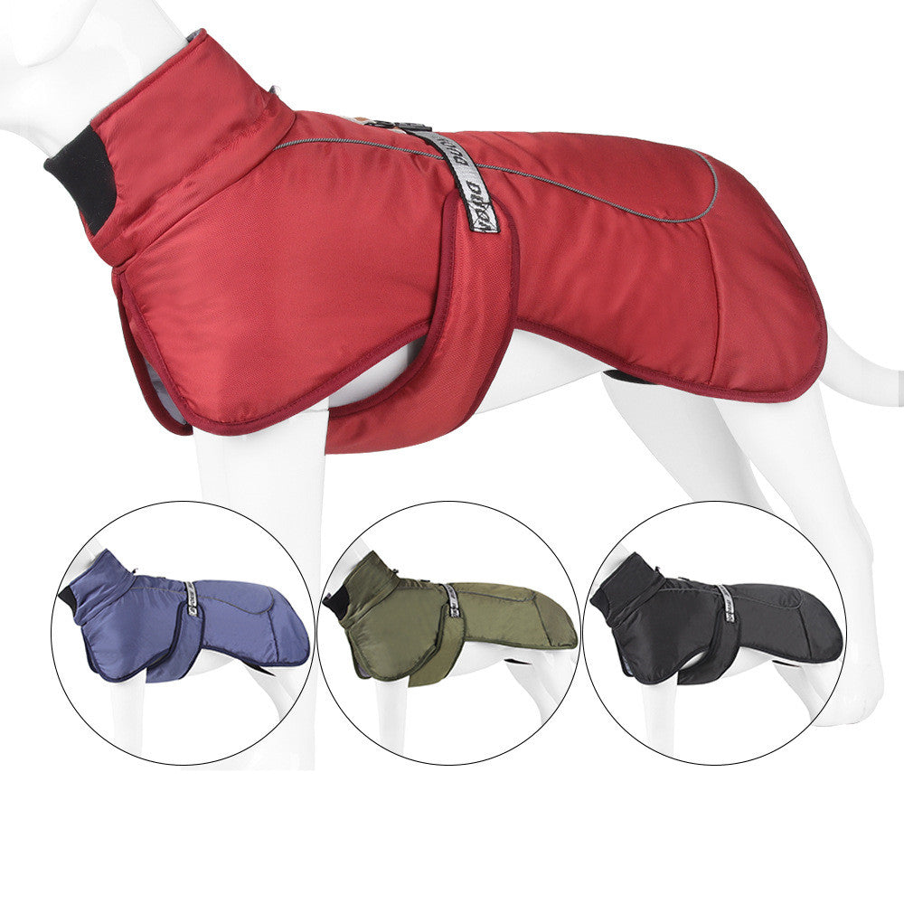 Reflective Thick Warm Dog Cloak Winter Pet Clothing