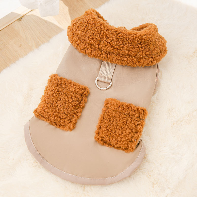Korean Style Coffee Sweater Coat for Small Pets