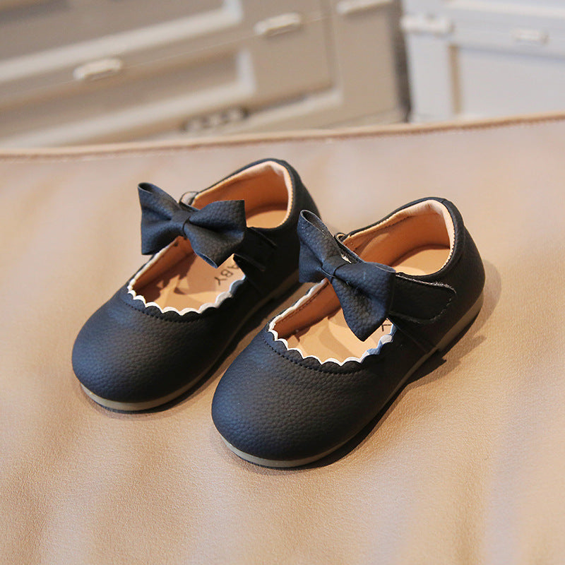 Butterfly Princess Dress Shoes with Non-Slip Rubber Sole