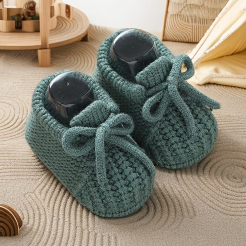 Handmade Baby Toddler Shoes with Soft Sock Design