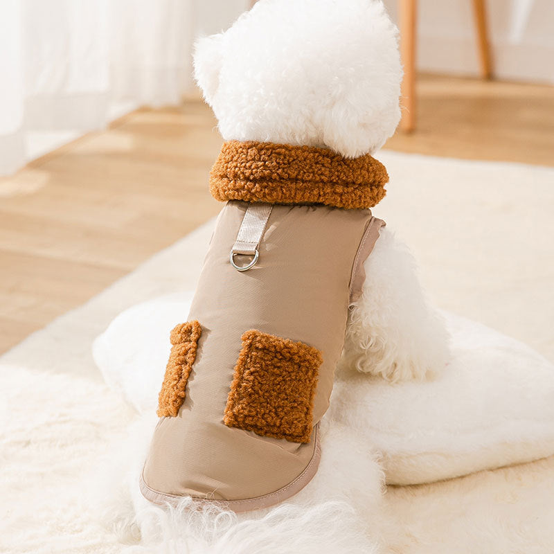 Korean Style Coffee Sweater Coat for Small Pets