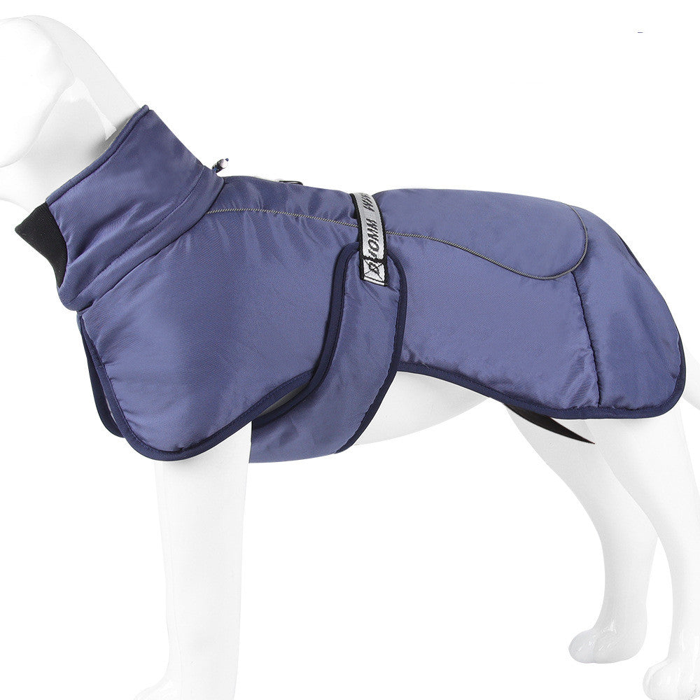 Reflective Thick Warm Dog Cloak Winter Pet Clothing