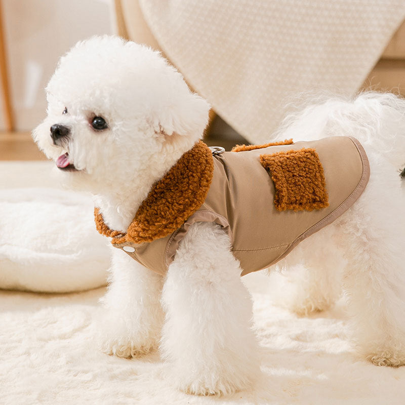 Korean Style Coffee Sweater Coat for Small Pets
