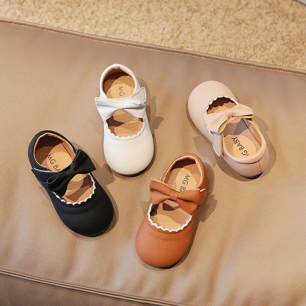 Butterfly Princess Dress Shoes with Non-Slip Rubber Sole