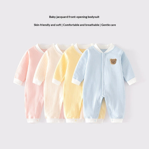 Pure Cotton Seamless Baby Onesie Winter Crawling Suit
