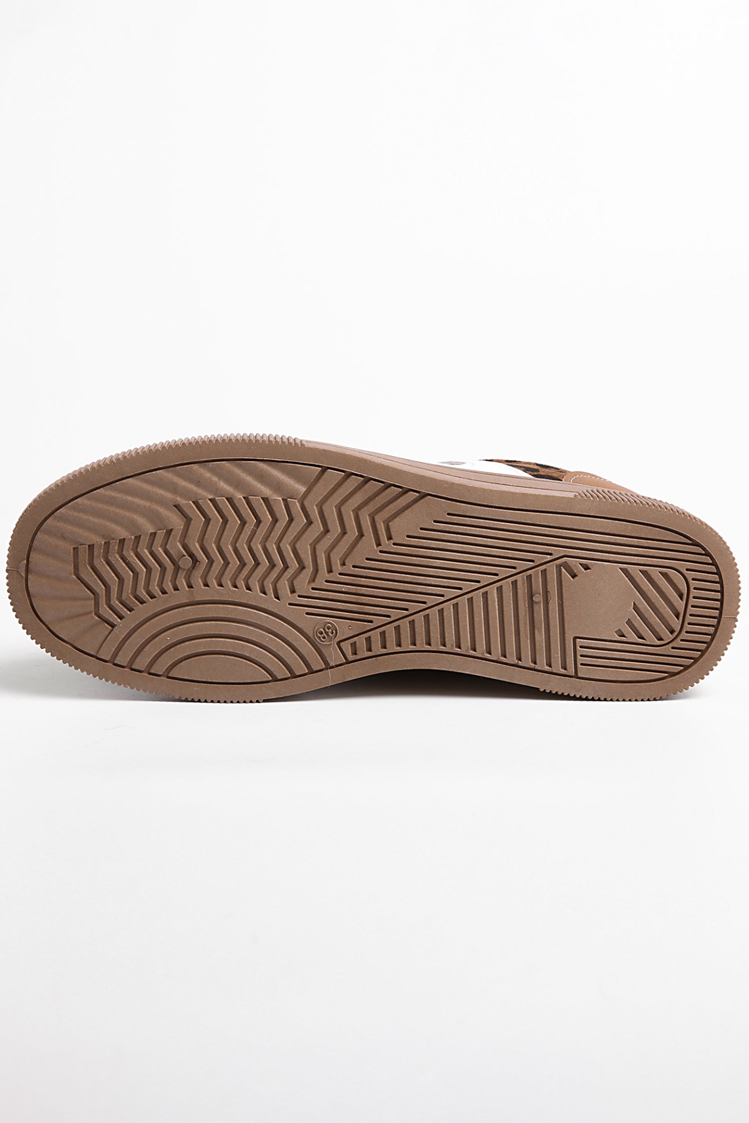 Lila Leather Patchwork Flat Casual Sneakers for Women