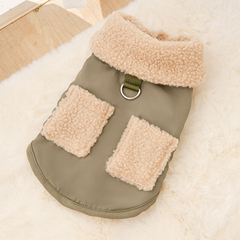 Korean Style Coffee Sweater Coat for Small Pets