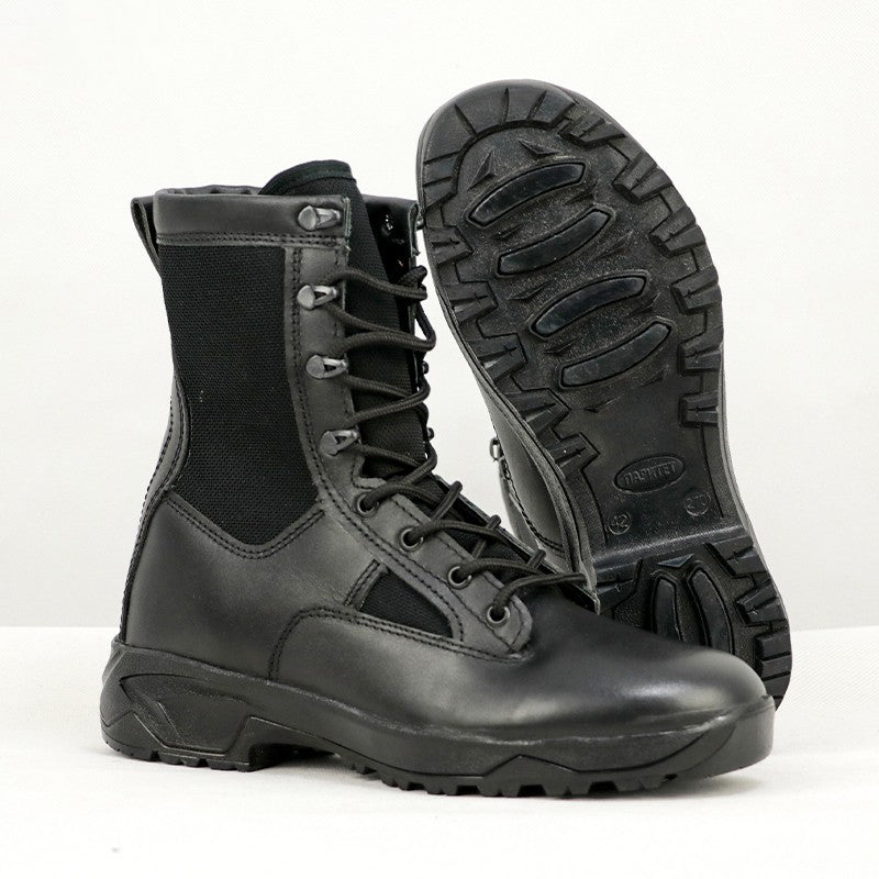 2.0 Genuine Leather Tactical Combat Boots Men