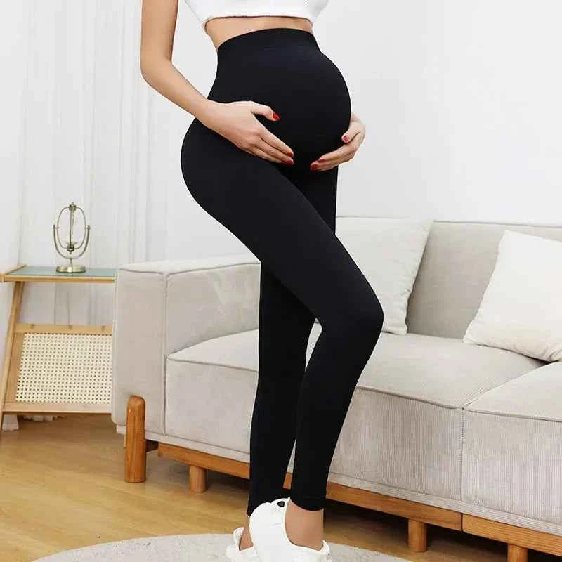 Seamless High Waist Maternity Yoga Leggings Comfort