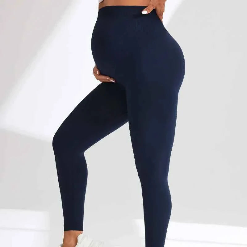 Seamless High Waist Maternity Yoga Leggings Comfort