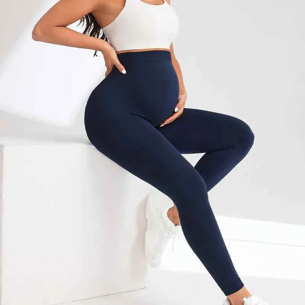 Seamless High Waist Maternity Yoga Leggings Comfort