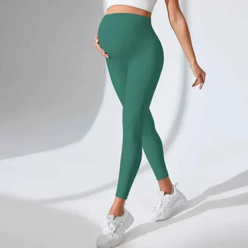 Seamless High Waist Maternity Yoga Leggings Comfort