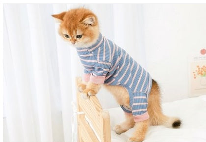 Four-Legged Cat Clothing Anti-Shedding Hairless Pet Suit