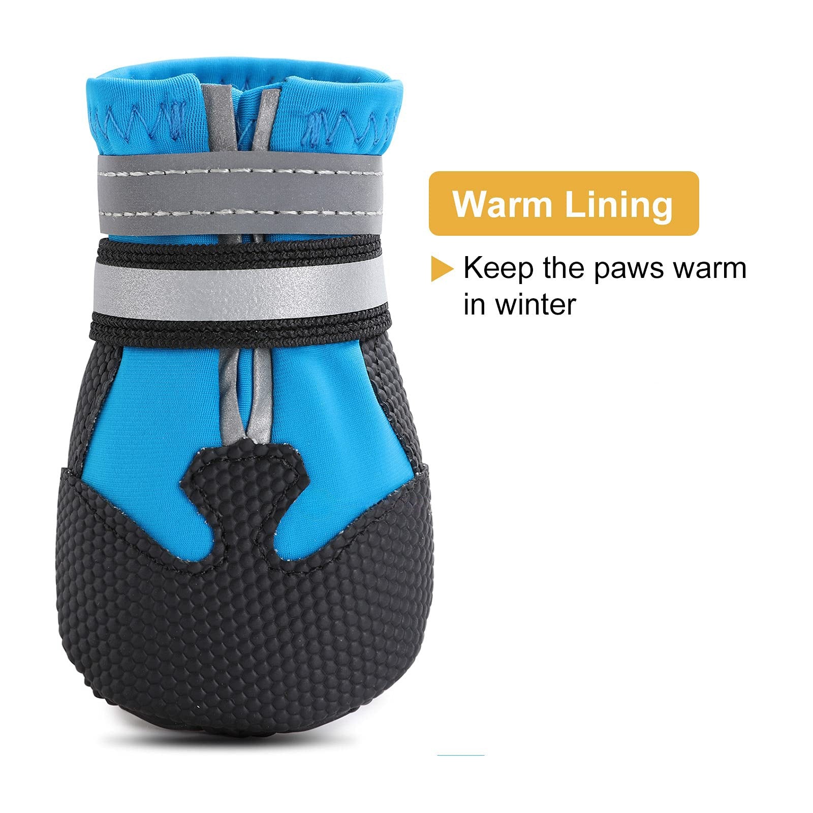 Water-Resistant Non-Slip Dog Boots for Large Dogs