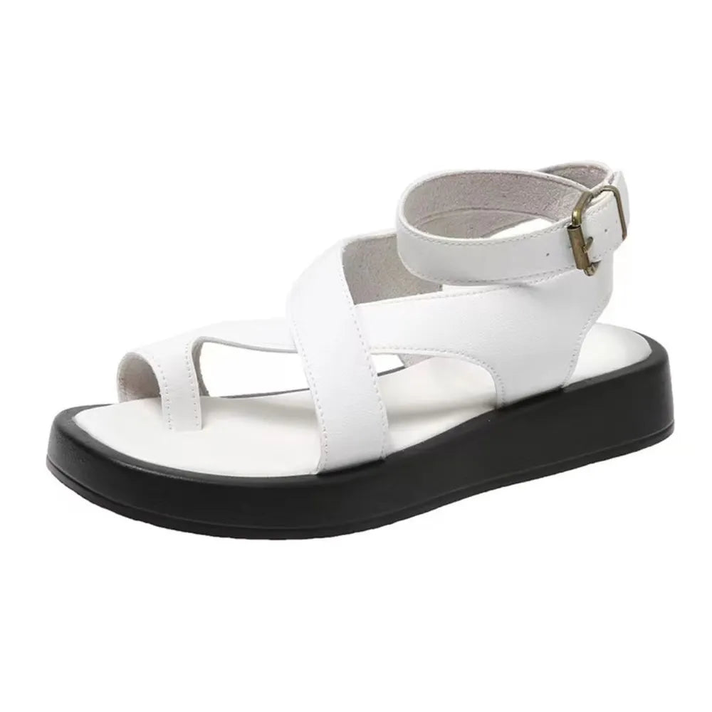 Women's Crisscross Open Toe Platform Casual Sandals