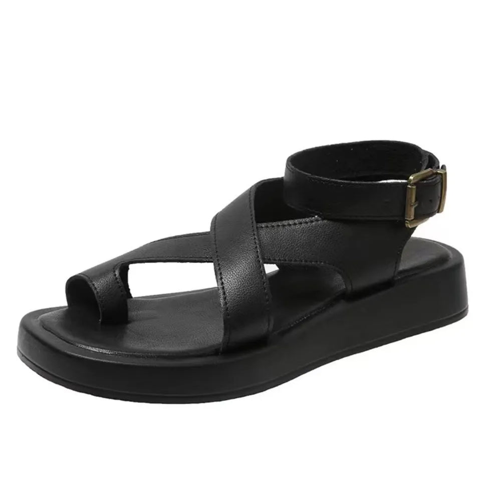 Women's Crisscross Open Toe Platform Casual Sandals