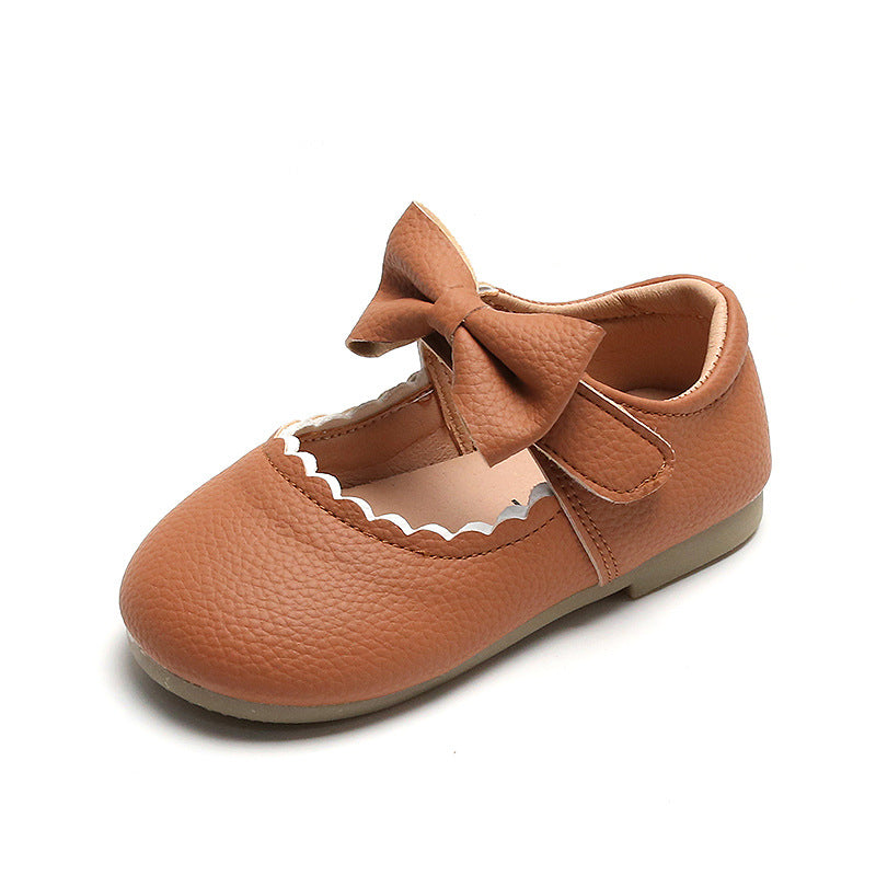 Butterfly Princess Dress Shoes with Non-Slip Rubber Sole