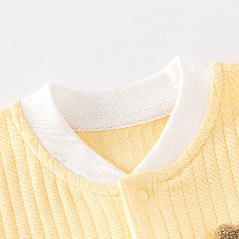 Pure Cotton Seamless Baby Onesie Winter Crawling Suit