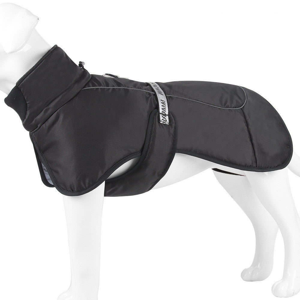 Reflective Thick Warm Dog Cloak Winter Pet Clothing