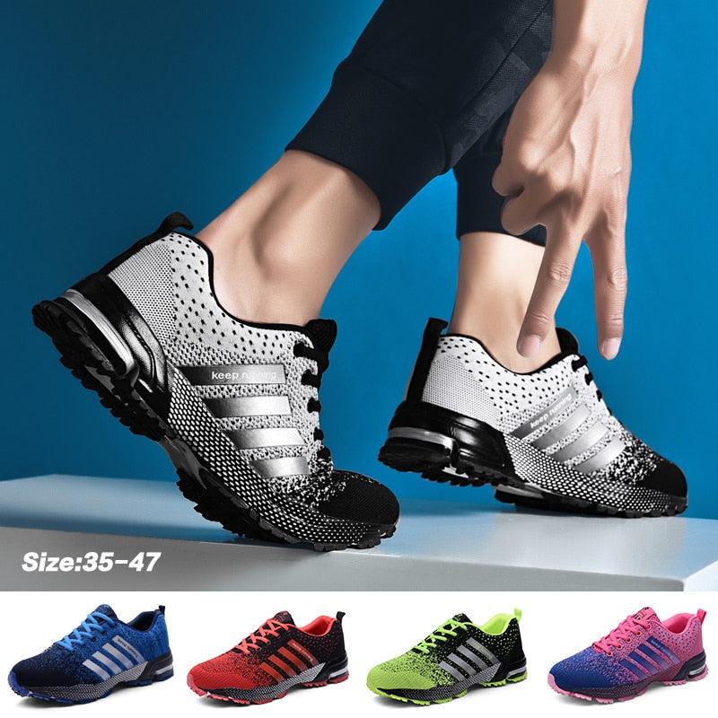 Unisex Breathable Athletic Running Walking Fashion Sneakers