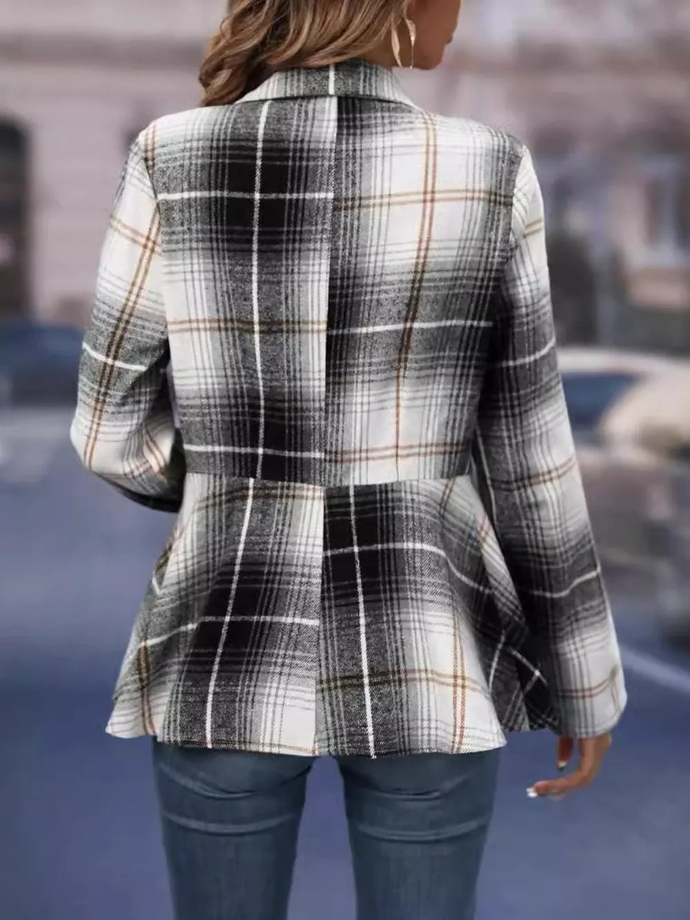 Women's Elegant Slim Fit Wool Blend Commuter Jacket