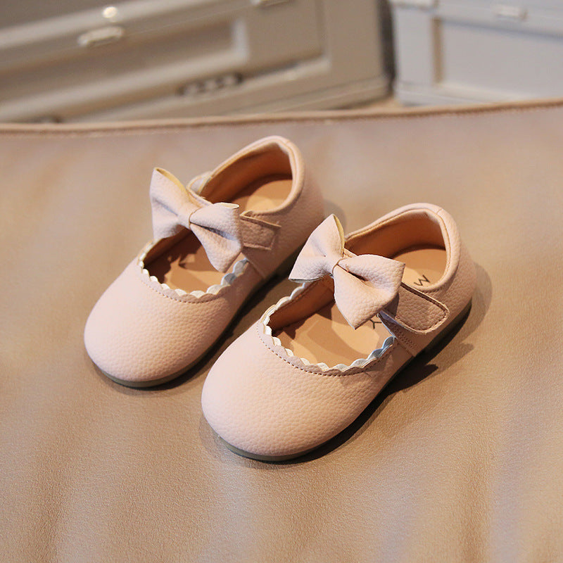 Butterfly Princess Dress Shoes with Non-Slip Rubber Sole