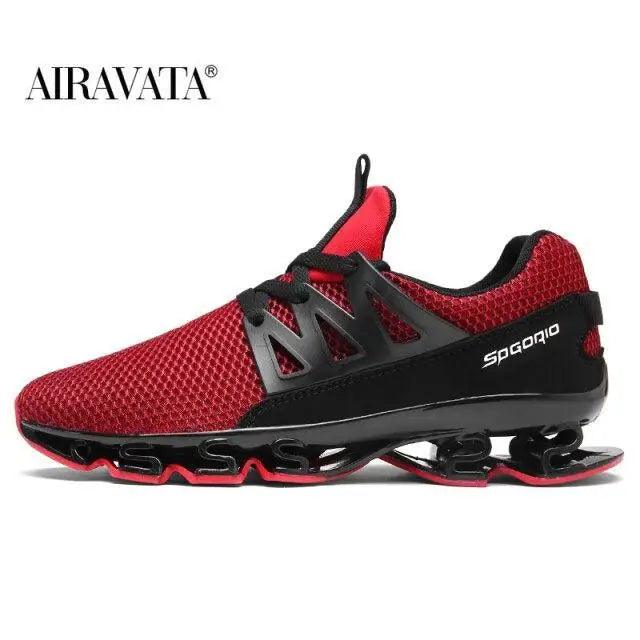 Men's Black Breathable Soft Casual Sport Sneakers